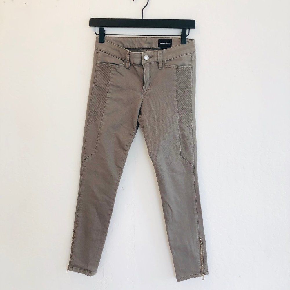 Club Monaco Gray Zipper Jeans